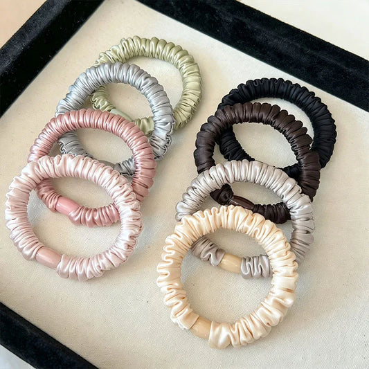 Elastic Hair Bands – 5-Piece Colorful Scrunchie Set for Women & Girls | 10 Color Sets