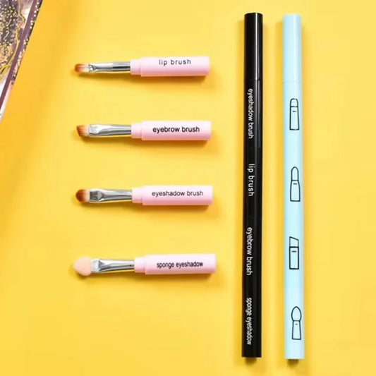 4-in-1 Travel Makeup Brush Set