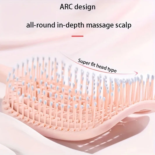 Volumizing Detangling Hair Massage Comb – Hollowed-Out, Scalp Stimulating | 10 Colors