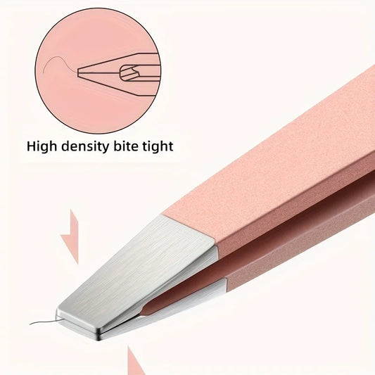 Professional Eyebrow & Hair Removal Tweezers Set – Stainless Steel | 1 or 4 Pcs
