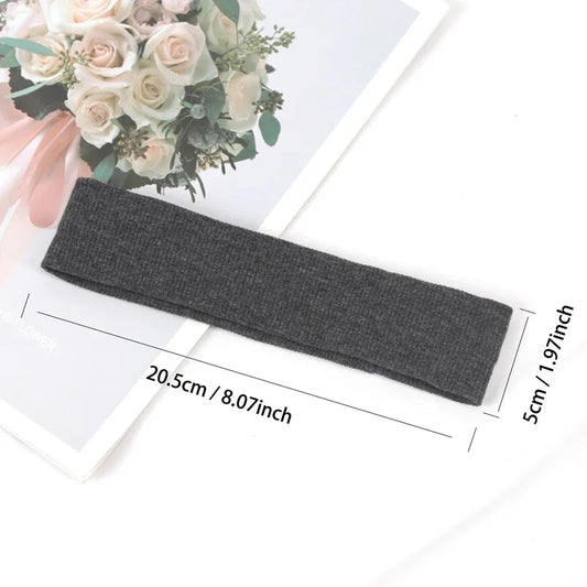 4Pcs Simple Sports Headbands for Women Cute Wash Face Make-up Fitness Running Yoga Elastic Hairbands Stretch Hair Accessories Cindorium