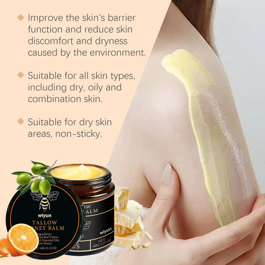 Tallow Honey Cream Glow Hydrating Skin Improve Elasticity Soft Bleaching Improve Dullness Firming Face Body Moisturizer Lotion Cindorium