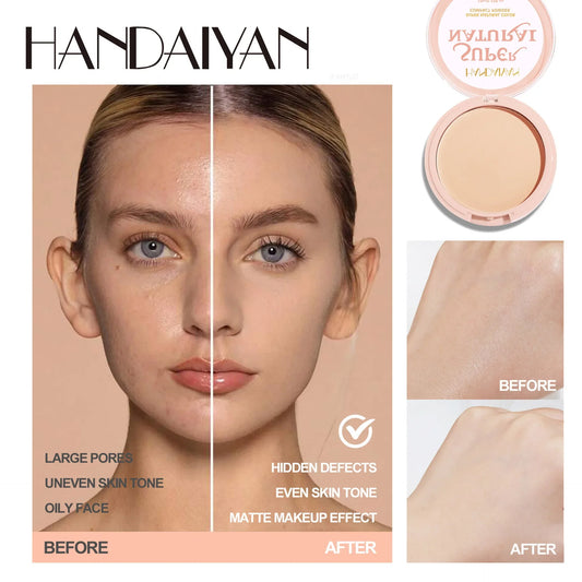24H Matte Pressed Setting Powder – Oil Control & Full Coverage, 8 Shades