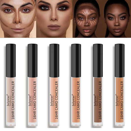 Full Coverage Liquid Concealer – Waterproof, Oil Control, 6 Shades