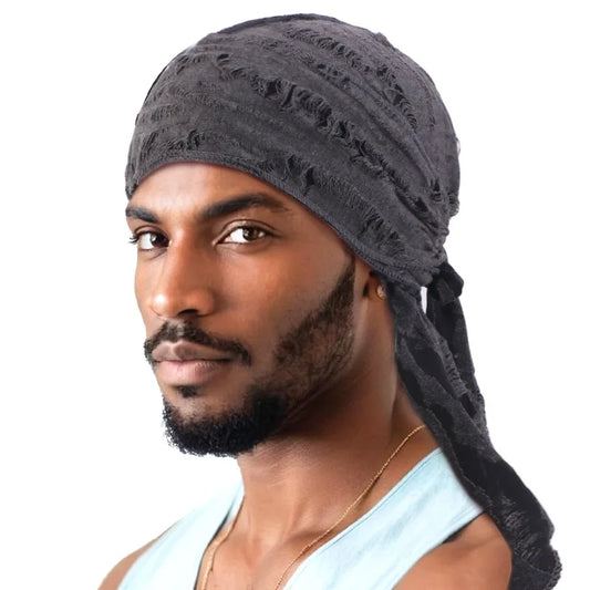 Jersey Durag with Extra Long Tail – Breathable, Unisex | 6 Colors