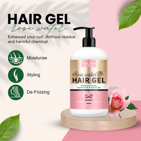 Hair Gel for Curl Define Cream Enhanced Wavy Moisturizer Hydrating Conditioner Rose Extract Bouncy Enhancers Flyaways Control Cindorium