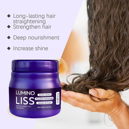 Protein Straightening Cream Nourishes Softens Hair Creating Silky Smooth Hair Repair Frizz Curls Naturally Without Damaging Hair  Cindorium