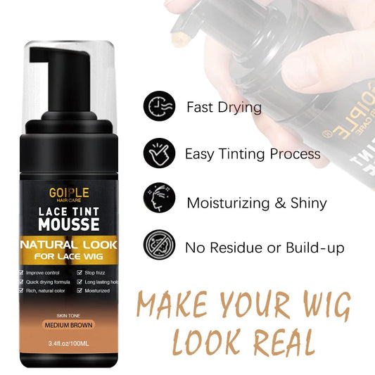 GOIPLE Edge Control Wax Stick Kit for Slick Baby Hair Lace Wig Extensions Adhesive Glue Gel Hair Tool Melting Spray Tint Mousse  Cindorium