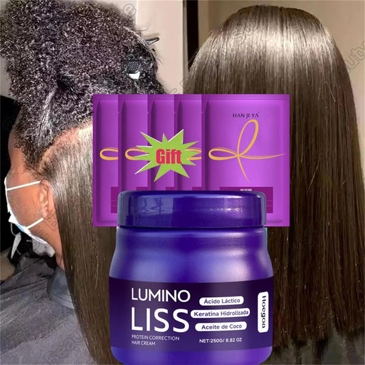 Protein Straightening Cream Nourishes Softens Hair Creating Silky Smooth Hair Repair Frizz Curls Naturally Without Damaging Hair  Cindorium