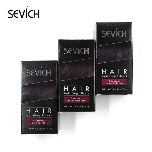 Sevich Hair Building Fibers 12g Keratin Regrowth Powder for Hair Loss Product Applicator Thinning Thickening Concealer Refill  Cindorium