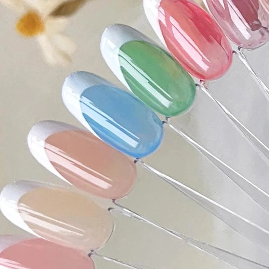 KODIES GEL Summer Color Gel Nail Polish Jelly Glaze Semi Transparent UV OEM Nude Color Gel Lacquer Wholesale Price Nail Studio