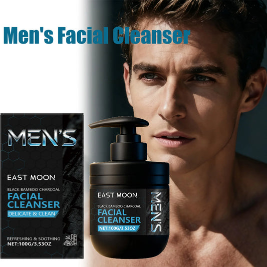 Men's Charcoal Deep Cleansing Face Wash – Oil Control, Pore Minimizing | 100g