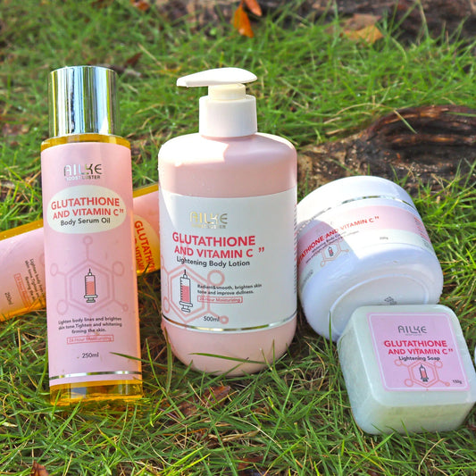 AILKE Whitening Skin Care Set, With Glutathion Vitamin C, Brighter Smoother Skin, Reduce Dark Spots, Clean Skin, Moisturizing  Cindorium