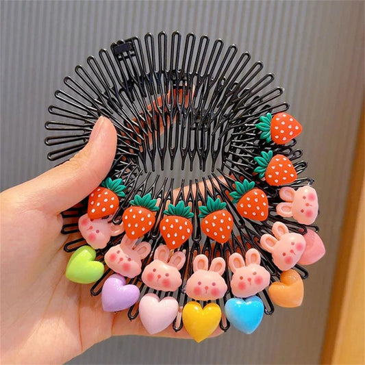 Cute Girls Hair Clips Baby Insert Comb - Cindorium