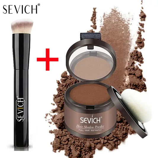 SEVICH Hairline Shadow Powder With Brush Water Sweat Resistant Hair Loss Concealer Bald Spot Concealing Hair Powder Women Men  Cindorium