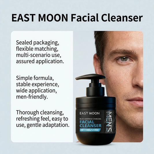 Men's Charcoal Deep Cleansing Face Wash – Oil Control, Pore Minimizing | 100g
