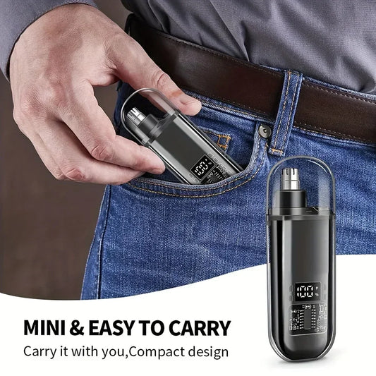 Rechargeable Nose & Ear Hair Trimmer – USB-C Fast Charge, Compact | 3 Colors