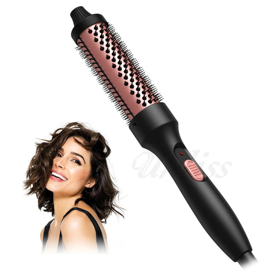 Thermal Brush, Heated Round Brush, 1 1/2 inch Thermal Round Brush Curling Iron Brush for Short Long Hair Hair Curling Brush  Cindorium