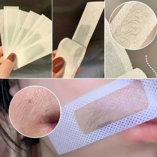 Cold Wax Hair Removal Strips – Face, Neck, Arm, Leg & Body | 10, 20 or 100 Pcs