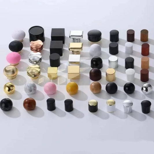 Refillable Perfume Bottle Cap with Stylish Wooden Design and Electroplated Cover for 15mm Bottle Mouth  Cindorium