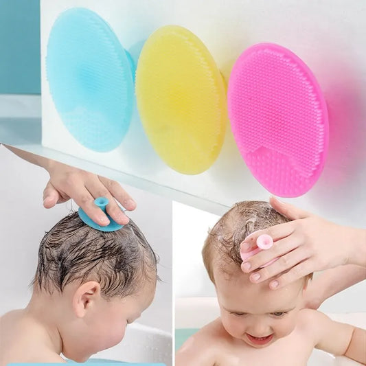 Silicone Facial Cleansing & Exfoliating Brush Set – 3 Colors, SPA Face Wash Pad