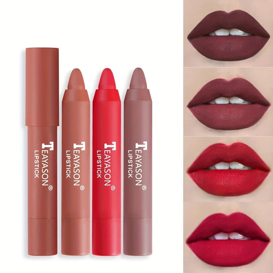 12‑Color Matte Misty Lipstick Set with Long‑Lasting Velvet Finish