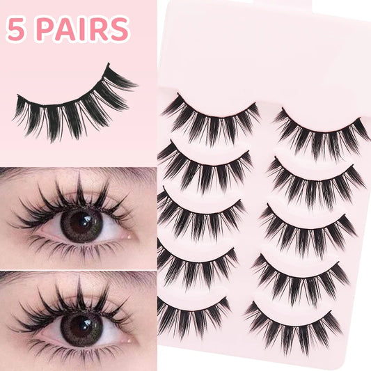 DINGSEN Manga & Wispy Strip False Eyelashes
