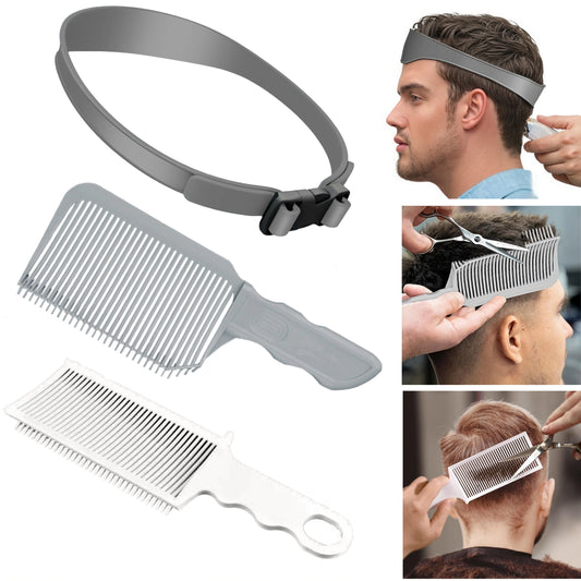 Barber Hair Comb Kit – Flat Top, Fade & Styling Combs for Men | 1–3 Piece Sets