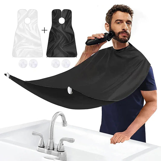 Men's Shave Beard Collector Non-Stick Beard Shaving Cape With Strong Suction Cup Men Gift Beard Gathering Cloth Bib Apron  Cindorium