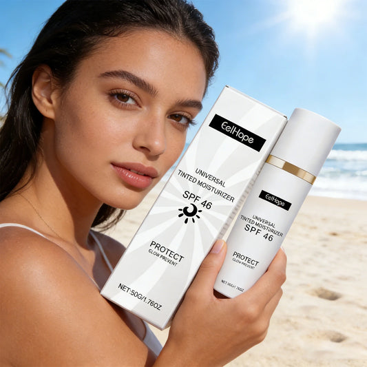 Sunscreen Tinted Moisturizer EELHOPE Lightweight Non Greasy Brightening Skin Tone Long Lasting Sun Protection For Daily Outdoor