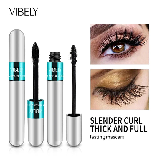 4D Silk Fiber Lengthening & Volumizing Mascara – Waterproof, Long-Lasting