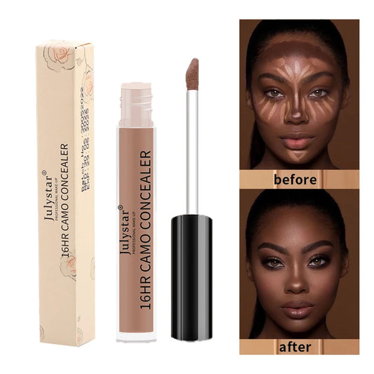 Full Coverage Liquid Concealer – Waterproof, Oil Control, 6 Shades
