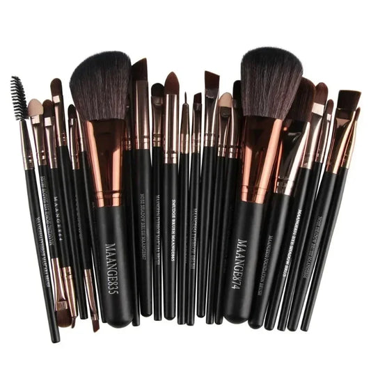 18-Piece Makeup Brush Set – Home, Travel & Pro Use