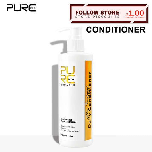 PURC Daily Conditioner Keratin Post-straightening Treatment Nourishes & Hydrates Hair Mask 300ml  Cindorium