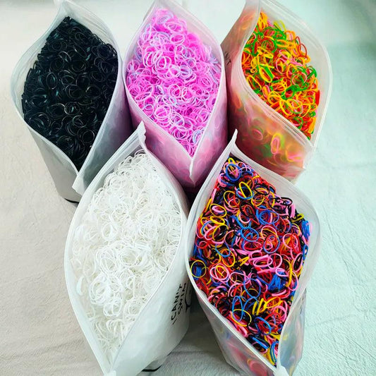 500pcs Girls Colorful Band Elastic Hair Bands - Cindorium