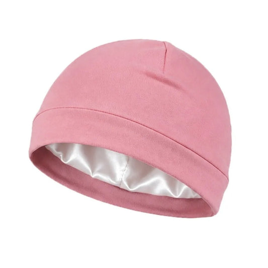 Satin-Lined Skull Cap – Breathable, Hair Protection, Sleep & Daily Wear | 9 Colors