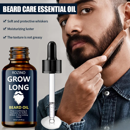 Natural Beard Oil with Jojoba & Glycerin – Softens, Conditions & Adds Shine | 30ml