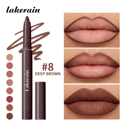 Cream Lip Liner – Semi-Matte, Waterproof, Long-Lasting | 8 Shades