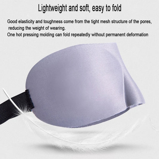 3D Sleeping Mask Eyepatch Block Out Light Eye Women Men Portable Blindfold Travel Eyepatch Soft Cover RestRelax Sleep SMYZ007  Cindorium