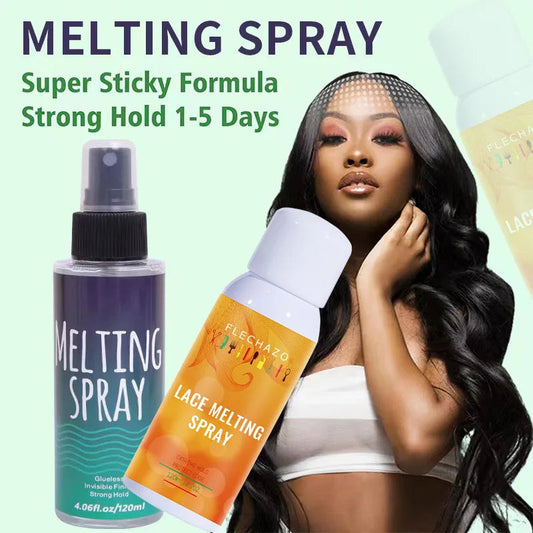 Lace Melting Spray And Lace Wig Glue Remover Spray 2Pcs Kit Lace Melt Wig Adhesive Glue Spray And Remover Spray For Lace Wigs  Cindorium