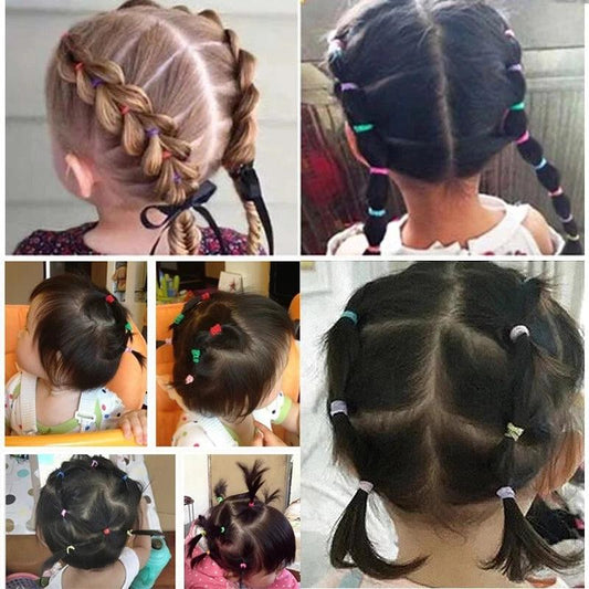 500pcs Girls Colorful Band Elastic Hair Bands - Cindorium