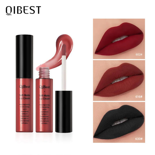 Velvet Nude Matte Lip Gloss – Waterproof Long-Lasting Lip Tint, 30 Shades