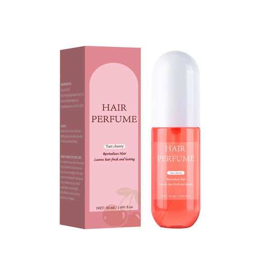 50ML Tart Cherry Hair Perfume For Women Eau de Parfum Freshen Hair Body & Pillows Body Mist Long-Lasting Fragrance Body Spray  Cindorium