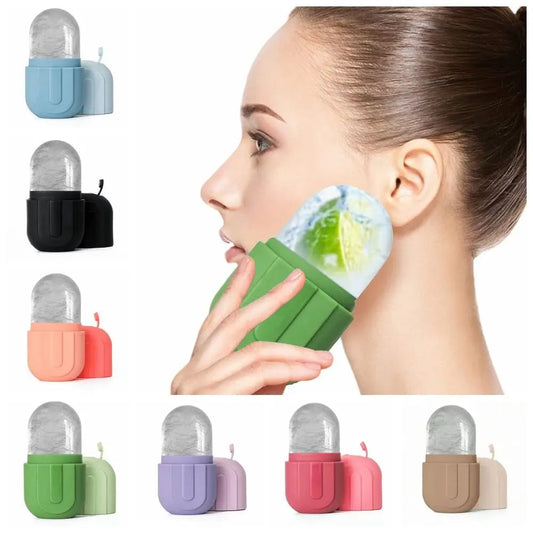 Silicone Ice Roller for Face Beauty Skin Care Tools Face Lifting Contouring Facial Massager Reusable Ice Cube Trays  Cindorium