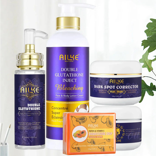 AILKE Double Glutathione Skin Care: Whitening, Dark Spot Removal & Hydration - Cindorium