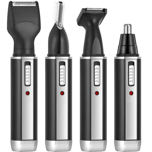 Kemei 4 - in - 1 Rechargeable Hair Trimmer – Shaver, Beard, Nose & Eyebrow Grooming Tool - Cindorium