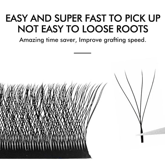 NATUHANA W - Shaped 4D/5D Volume Lash Fans – Soft, Natural Extensions - Cindorium